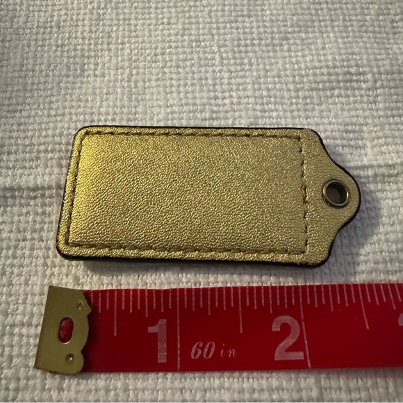 Coach Large Metallic Gold Hang Tag - Picture 2 of 2